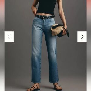 Anthropologie AG Brinley Mid-Rise Straight-Leg Jeans NWT size 25